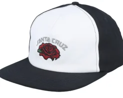 Dressen Roses Solo White/Black Snapback - Santa Cruz