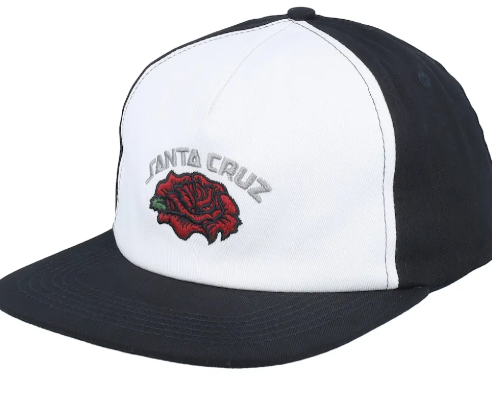 Dressen Roses Solo White/Black Snapback - Santa Cruz
