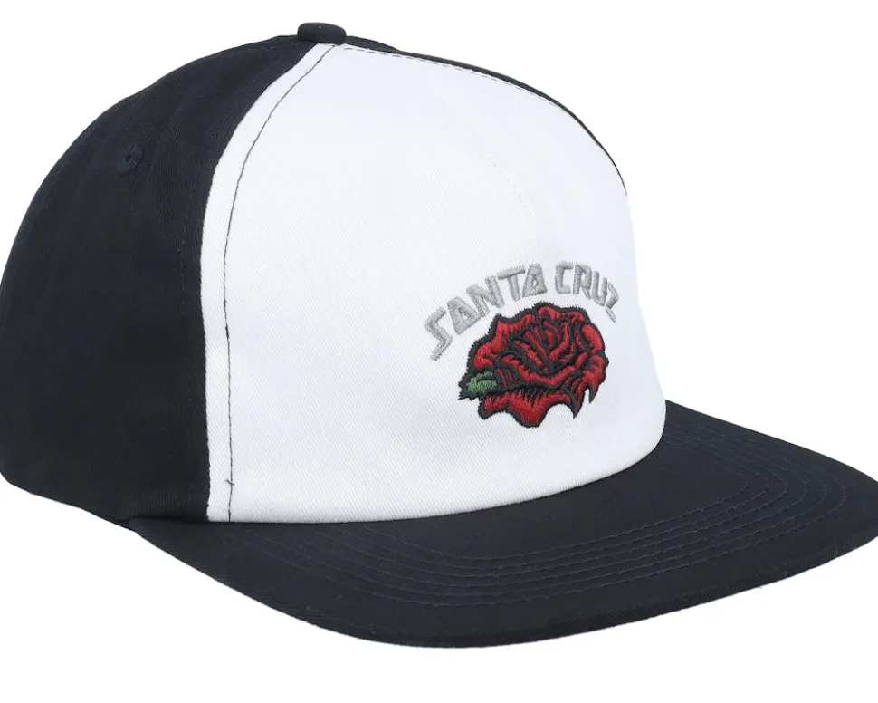 Dressen Roses Solo White/Black Snapback - Santa Cruz