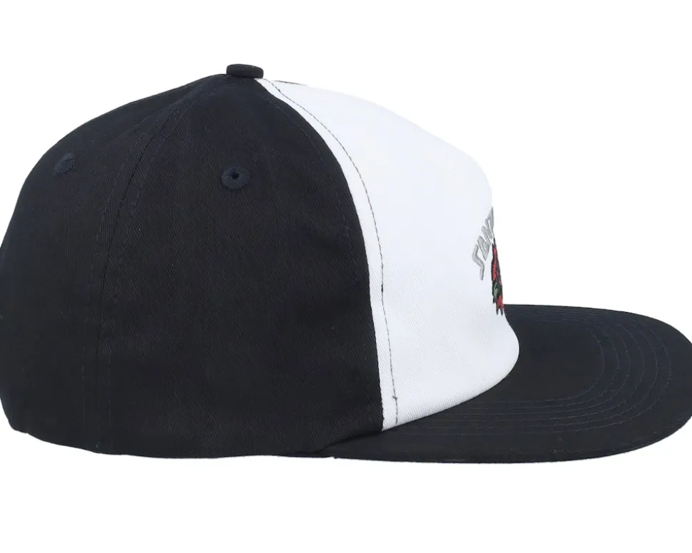 Dressen Roses Solo White/Black Snapback - Santa Cruz