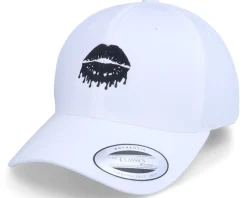 Dripping Lips Curved White Adjustable - Iconic