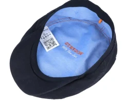 Driver Cap Linen 1 Black Flat Cap - Stetson