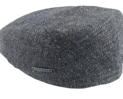 Driver Cap Virgin Wool/Linen Grey Flat Cap - Stetson