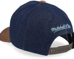 D-stressed Pro Dark Navy/Brown Corduroy A-frame Adjustable - Mitchell & Ness