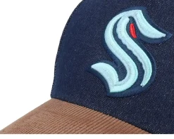 D-stressed Pro Dark Navy/Brown Corduroy A-frame Adjustable - Mitchell & Ness