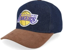 D-stressed Pro Dark Navy/Brown Corduroy A-frame Adjustable - Mitchell & Ness