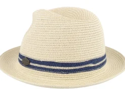 Duan Toyo Natural/Blue Straw Hat - MJM Hats