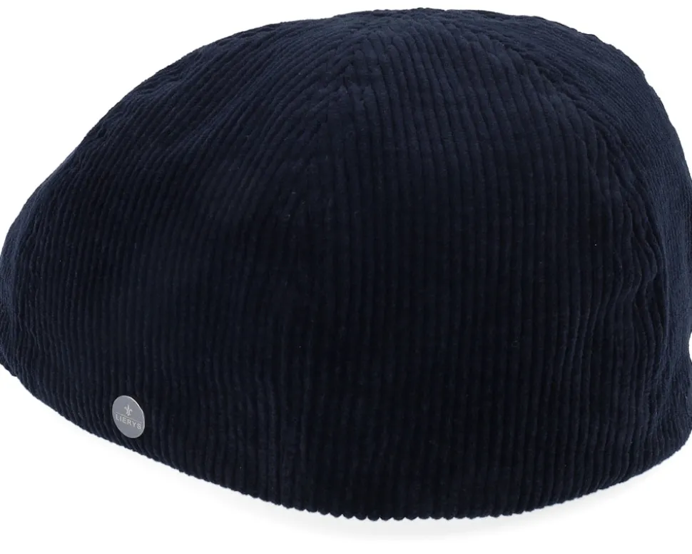 Duck Cap Corduroy Navy Flatcap - Lierys
