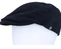 Duck Cap Corduroy Navy Flatcap - Lierys