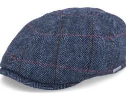 Duck Cap Wool Blue Flat Cap - Stetson