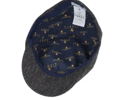 Duck Cap Wool Charcoal Flatcap - Lierys