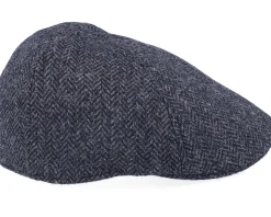 Duck Cap Wool Navy Flat Cap - Lierys