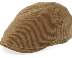 Duck Corduroy Beige Flat Cap - Lierys