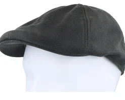 Duck Herringbone Dark Olive Herringbone Flat Cap - Stetson