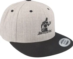 Dumbbell Bicep Curl Fitness Grey/Black Snapback - Berzerk