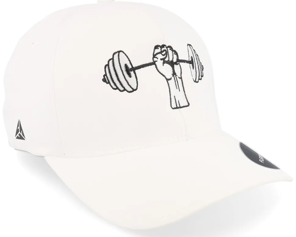 Dumbbell Fist Gym Delta White Flexfit - Berzerk