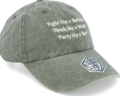 Dungeon Lessons Vintage Washed Olive Dad Cap - Critiql Hit