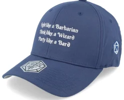 Dungeon Lessons Wooly Combed Navy Flexfit - Critiql Hit