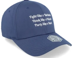 Dungeon Lessons Wooly Combed Navy Flexfit - Critiql Hit