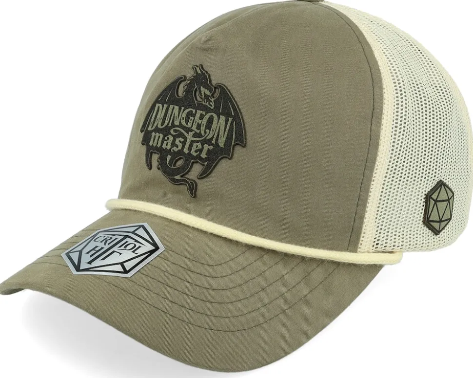 Dungeon Master Dragon Loden/Sand/Cream Trucker - Critiql Hit