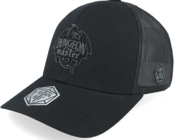 Dungeon Master Dragon Silhouette Black Trucker - Critiql Hit