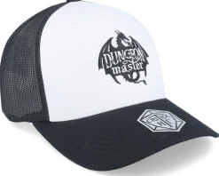 Dungeon Master Dragon Silhouette White/Black Trucker - Critiql Hit