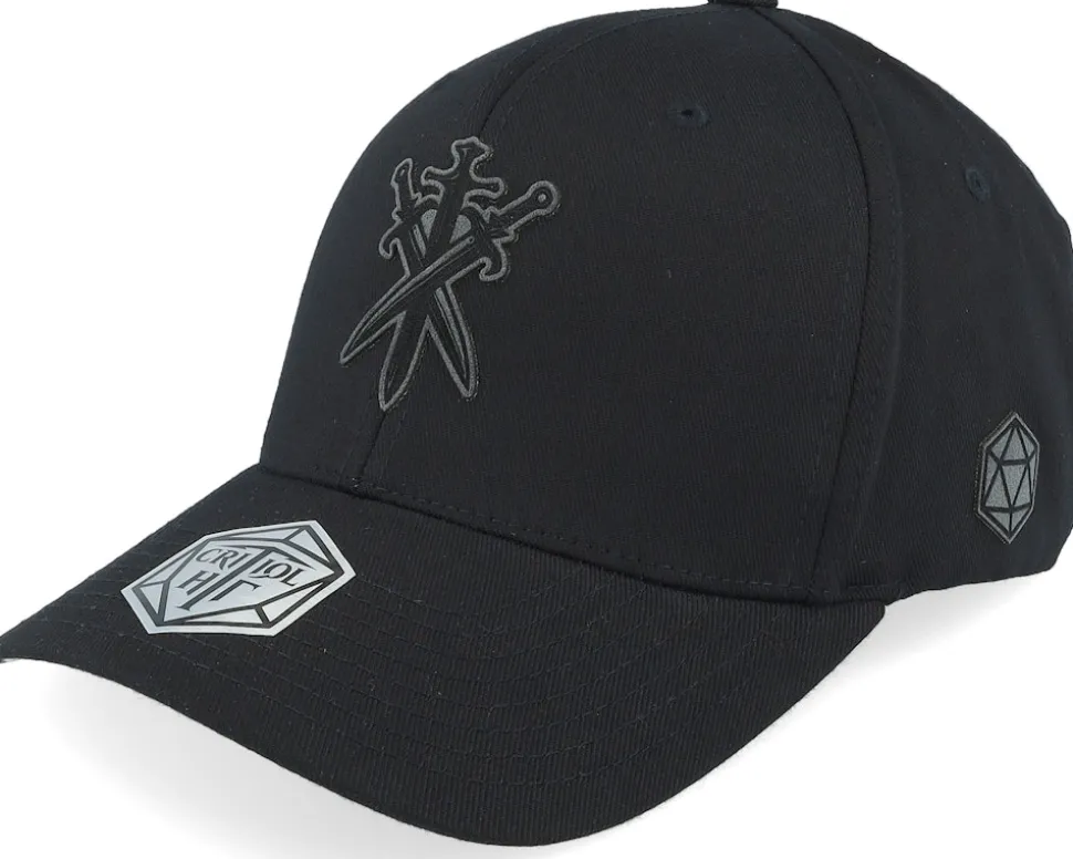 Dungeon Master Dragon Silhouette Wooly Combed Coyote Brown Flexfit - Critiql Hit