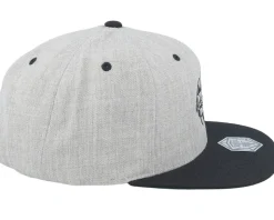 Dungeon Master Dragon Silhouette Grey/Black Snapback - Critiql Hit