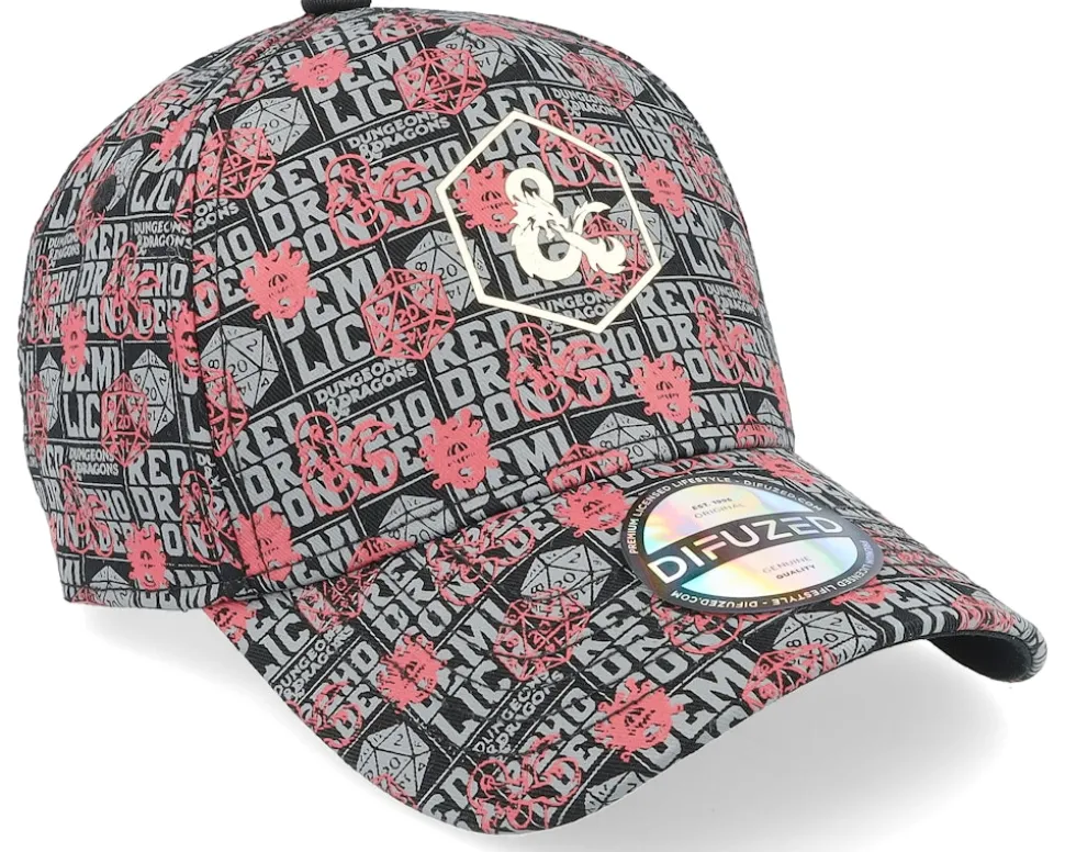 Dungeons & Dragons Men's Black Adjustable - Difuzed