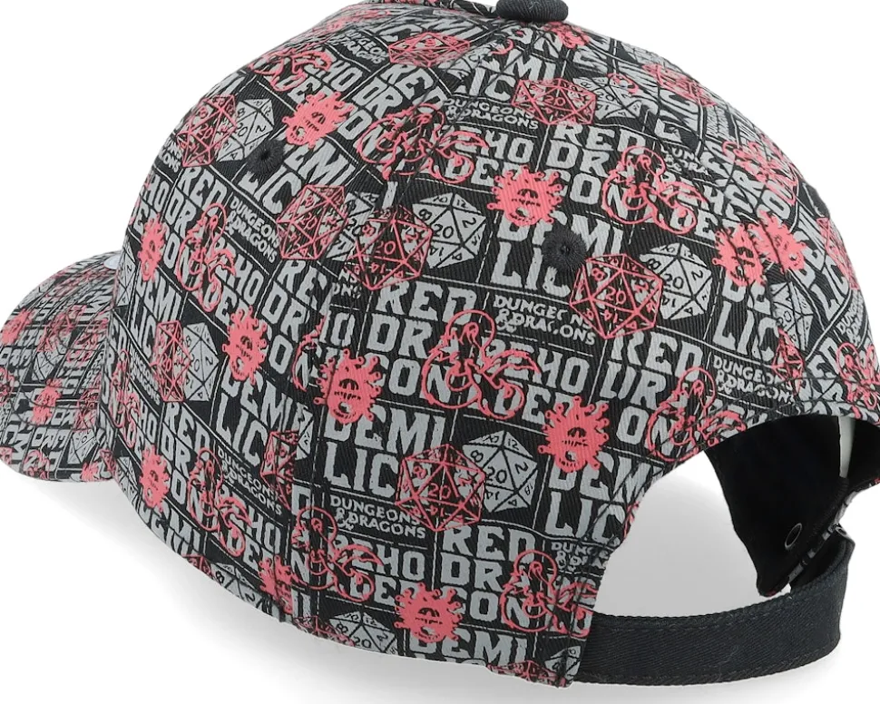 Dungeons & Dragons Men's Black Adjustable - Difuzed