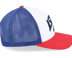 Dunker Hat White/Red/Blue Trucker - Alpinestars