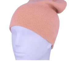 Dusky Pink Long Blank Beanie - Beechfield