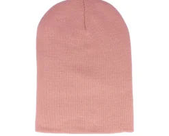 Dusky Pink Long Blank Beanie - Beechfield