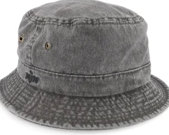 Dyed Cotton Twill Black Bucket - MJM Hats