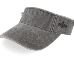 Dyed Cotton Twill Black Visor - MJM Hats