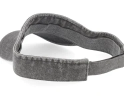 Dyed Cotton Twill Black Visor - MJM Hats