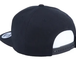 E Letter 3D Black Snapback - Iconic