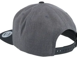 Eagle Black Metallic Patch Charcoal/Black Snapback - Iconic