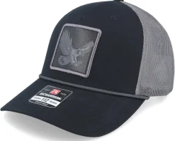 Eagle Black Metallic Patch Charcoal/Black Rope Trucker - Iconic