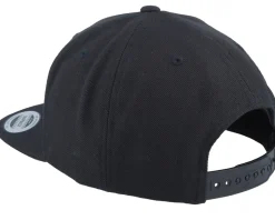 Eagle Black Metallic Patch Black Snapback - Iconic