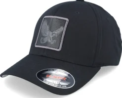 Eagle Black Metallic Patch Black Flexfit - Iconic