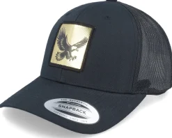 Eagle Gold Patch Black Trucker - Iconic