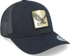 Eagle Gold Patch Black Trucker - Iconic