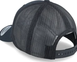 Eagle Gold Patch Black Trucker - Iconic