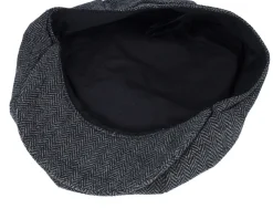 Eagle Patch Charcoal Bakerboy Flat Cap - Wild Spirit