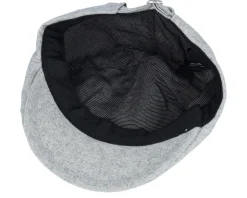 Eagle Patch Light Grey Ivy Flat Cap - Jack Anchor