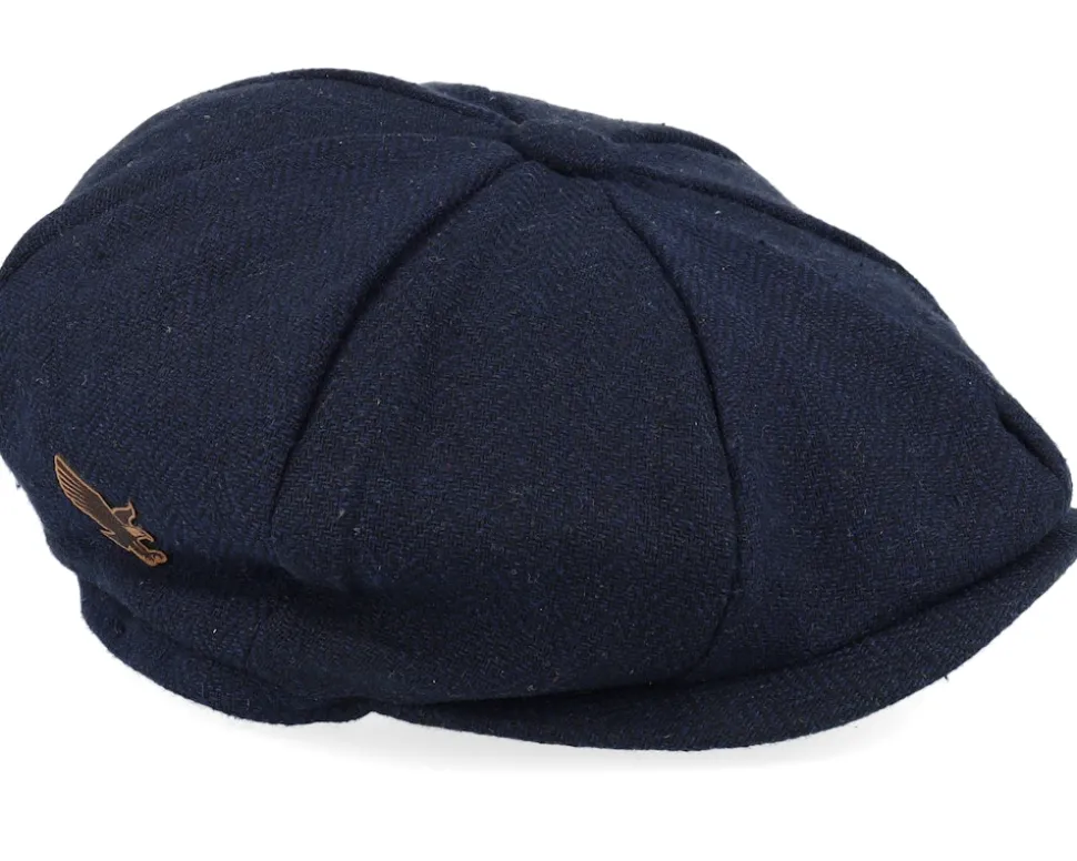 Eagle Patch Navy Bakerboy Flat Cap - Wild Spirit