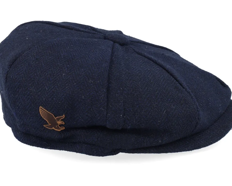 Eagle Patch Navy Bakerboy Flat Cap - Wild Spirit
