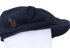 Eagle Patch Navy Bakerboy Flat Cap - Wild Spirit