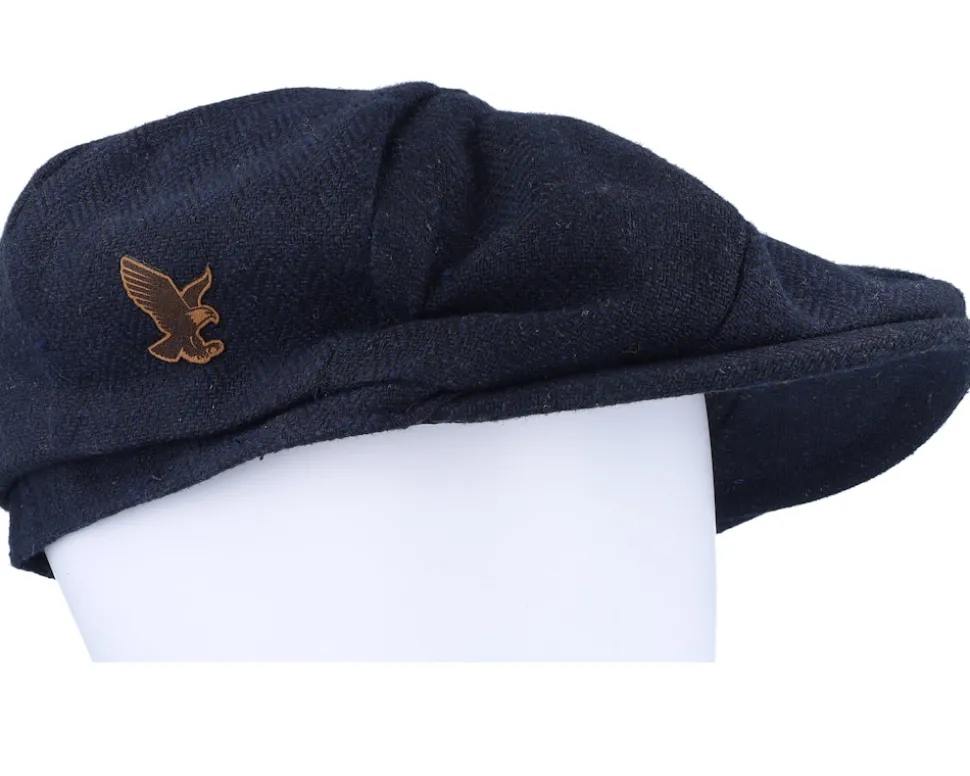 Eagle Patch Navy Bakerboy Flat Cap - Wild Spirit